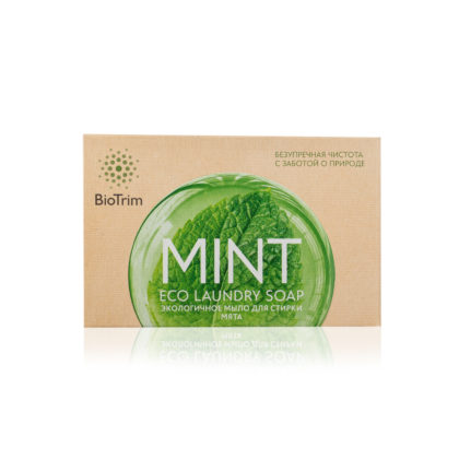 Экологичное мыло BioTrim Eco Laundry Soap MINT для стирки с запахом мяты, #03228